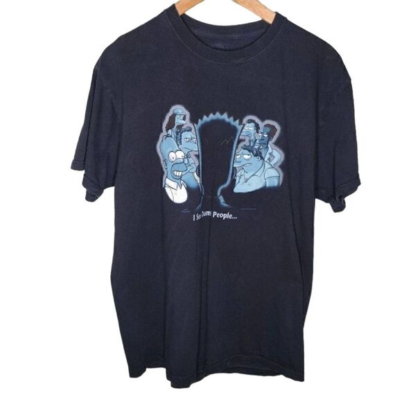 The Simpsons License Graphic Y2K Tee - Picture 1 of 6